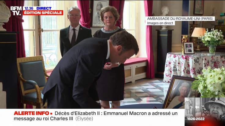 Emmanuel Macron à l'Ambassade britannique: "Votre reine était une figure qui a accompagné 70 ans de vie britannique et européenne"