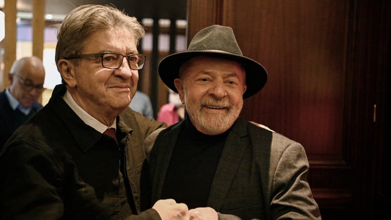 Jean-Luc Mélenchon et Lula, le 17 novembre 2021 à Paris