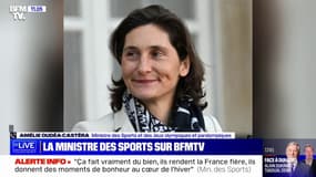 Amélie Oudéa-Castéra, ministre des Sports: "Les Bleus rendent la France fière, ils donnent des moments de bonheur au cœur de l'hiver"