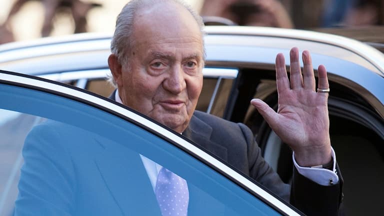 L'ancien roi d'Espagne Juan Carlos le 1er avril 2018 à Palma de Majorque