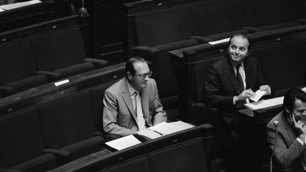 Jacques Chirac et Jacques Toubon en 1981 à l'Assemblée nationale Jacques Chirac et Jacques Toubon en 1981 à l'Assemblée nationale