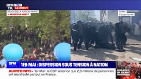 Les images d'un policier qui s'écroule après avoir reçu un projectile dans le cortège parisien de la manifestation du 1er-Mai