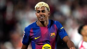 Lamine Yamal lors du match Rayo Vallecano-Barça (1-1, Liga), le 31 août 2025