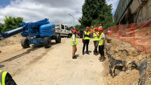 Les travaux du viaduc de Gennevilliers