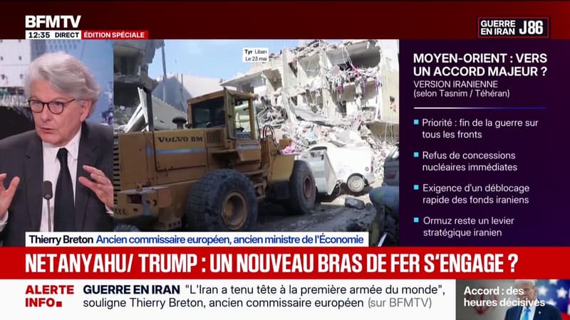 Liban/Israël: "On a pour la première fois depuis des années des négociations qui ont été rouvertes", observe Thierry Breton