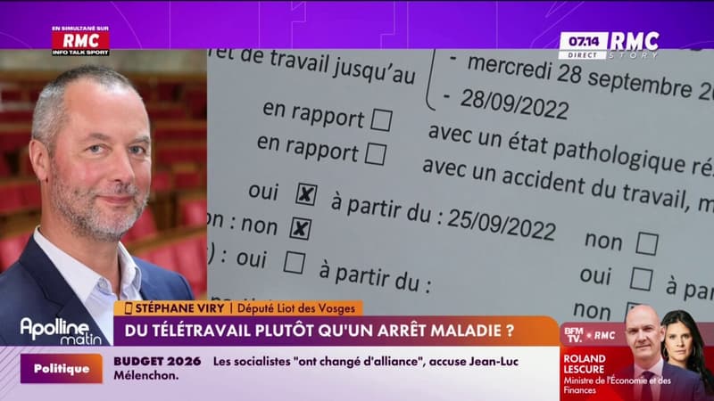 Le télétravail, alternative aux arrêts maladie? "Un amendement de bon sens"