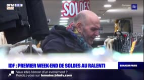 Île-de-France: un premier week-end de soldes au ralenti