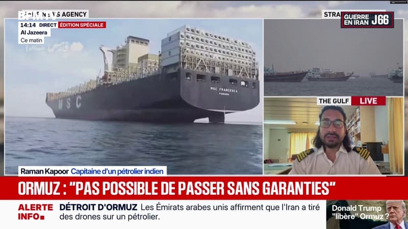Blocage du détroit d'Ormuz: "Nous devons avoir des garanties que les mines sont bien retirées", affirme le capitaine d'un pétrolier indien