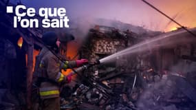 Les dégâts provoqués par les frappes russes en Ukraine dans la nuit du 16 au 17 novembre 2024.