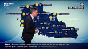 Météo Nord-Pas-de-Calais: la région partagée entre éclaircies et averses, 15°C à Calais et 21°C à Lille