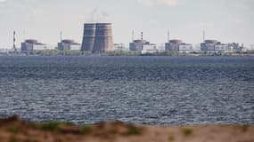 La centrale nucléaire de Zaporijia le 27 avril 2022, la plus grande d'Ukraine et d'Europe.