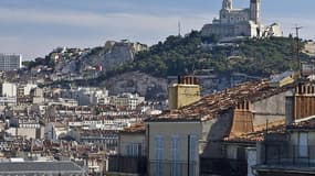 Vue de la ville de Marseille - Image d'illustration 