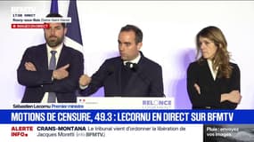 "Les motions de censure sont légitimes", déclare le Premier ministre, Sébastien Lecornu