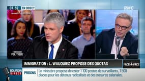 Brunet & Neumann : Laurent Wauquiez propose des quotas d'immigration - 26/01