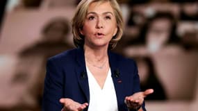 Le candidate LR à la présidentielle Valérie Pécresse lors de l'émission politique "Elysée 2022" sur France 2, le 5 avril 2022 à Saint-Denis, près de Paris