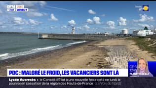 Pas-de-Calais: malgré le froid, les vacanciers sont là