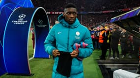 Randal Kolo Muani remplaçant lors d'un match du PSG en Ligue des champions
