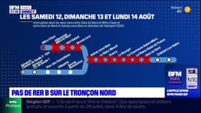 Île-de-France: le tronçon nord du RER B fermé du 12 au 14 août