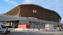 Le Centre aquatique olympique prévu pour les JO de Paris 2024, en Seine-Saint-Denis (le 05/10/2023)
