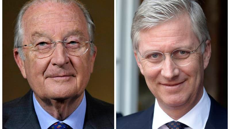 Le roi Albert II de Belgique (à gauche) abdiquera le 21 juillet au profit de son fils Philippe.