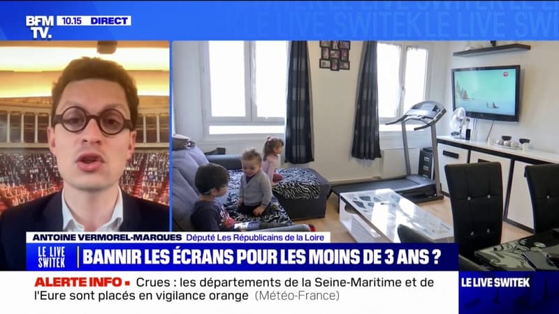 Antoine Vermorel-Marques, député LR: Toutes les études montrent que les écrans sont nocifs pour les enfants avant l'âge de 3 ans