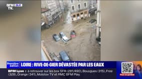 Inondations dans la Loire : des images impressionnantes de la montée des eaux à Rive-de-Gier