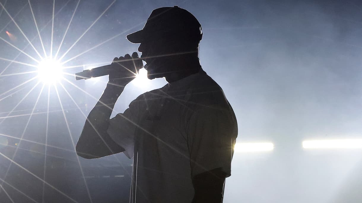 Le rappeur Booba lors d'un concert aux Francofolies de La Rochelle (Charente-Maritime), le 15 juillet 2022.