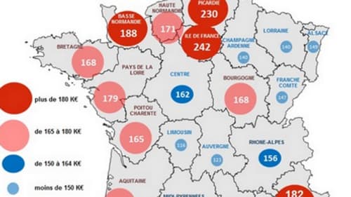 Le prix moyen des fonds de commerce a baissé de 3 % à 184 600 euros, au premier semestre 2015. Le prix moyen des fonds de commerce a baissé de 3 % à 184 600 euros, au premier semestre 2015.