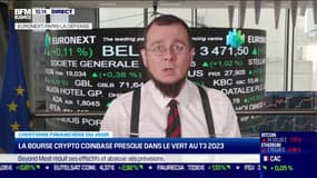 La bourse crypto Coinbase presque dans le vert au T3 2023