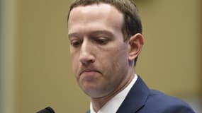 Mark Zuckerberg, le PDG de Facebook, devant le Congrès américain. 