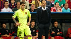 Lionel Messi et Pep Guardiola