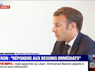 Emmanuel Macron: "C'est l'avenir du Liban et du peuple libanais qui se joue"