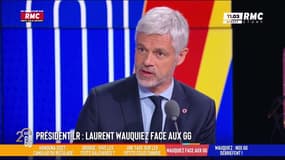 Présidence LR : "On va gagner. Moi, je ne dois rien à François Bayrou", déclare Laurent Wauquiez