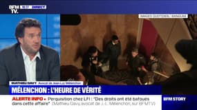 Procès: "M.Mélenchon, il est humain, c'est très impressionnant d'être renvoyé devant un tribunal", réagit Mathieu Davy, l'avocat de Jean-Luc Mélenchon