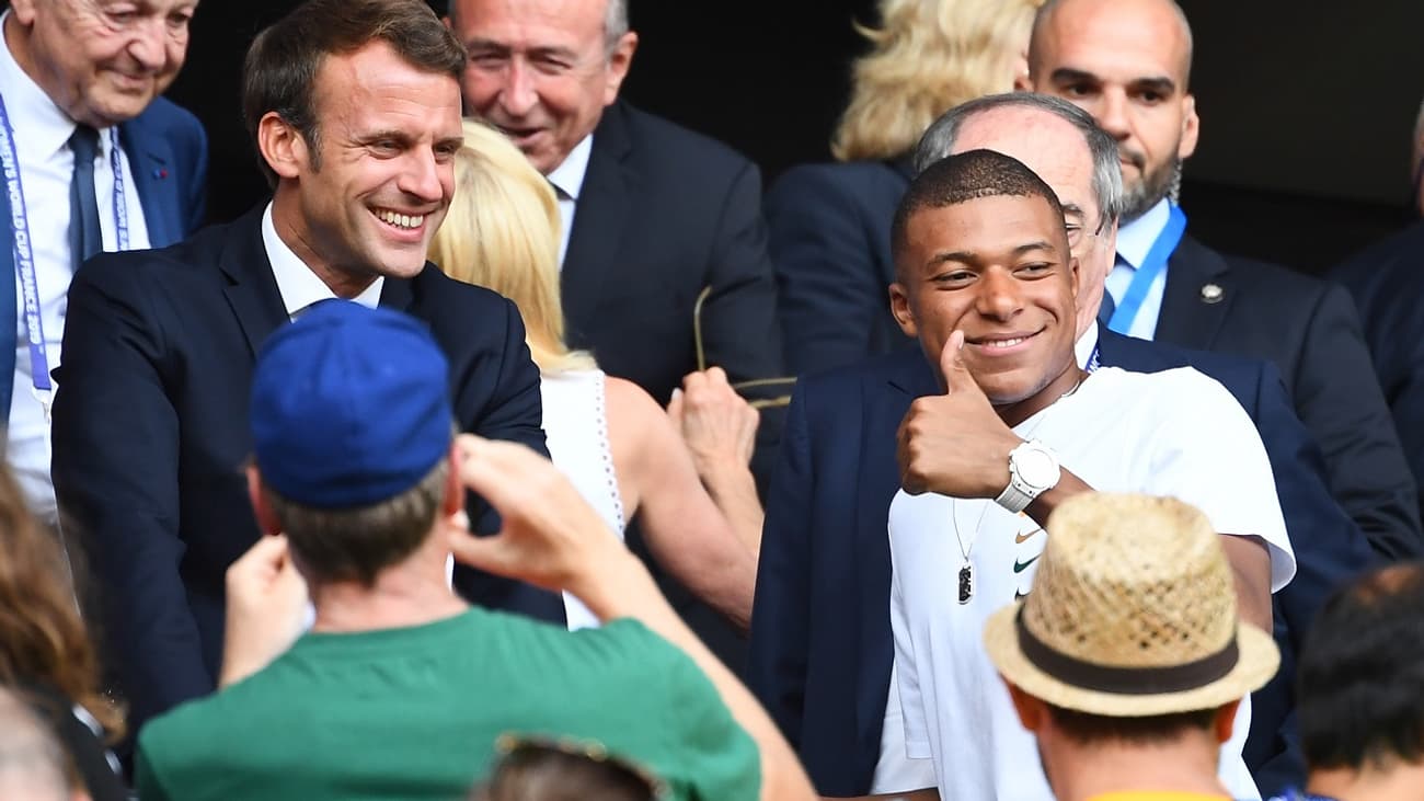 Mbappé avec Macron Mbappé avec Macron