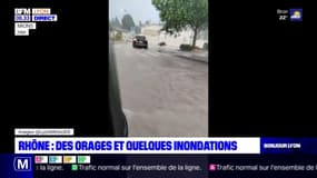 Rhône: les images des pluies diluviennes tombées mercredi soir
