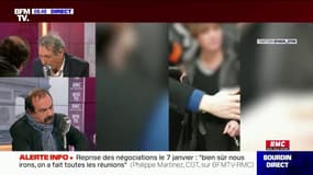 Philippe Martinez: "Une conductrice RATP empêchée d'aller travailler ? Il y a eu des mots qui ne sont pas acceptables mais il y a un vrai niveau de tension. C'est tendu"