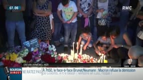 Hommage et recueillement dans le square Charles Aznavour à Erevan en Arménie