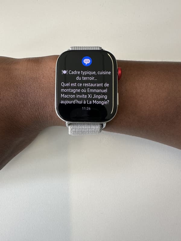 Les notifications sur la Huawei Watch Fit 3 laissent à désirer.