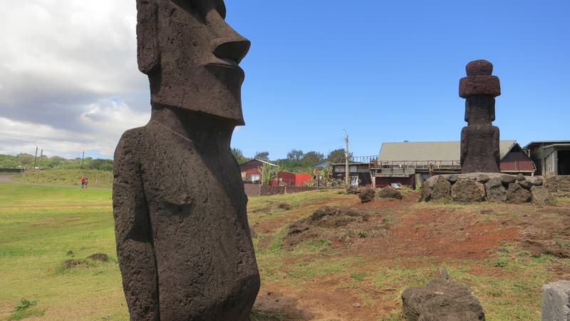 Les Moaï, célèbres statues de l'île de Pâques (Photo d'illustration).