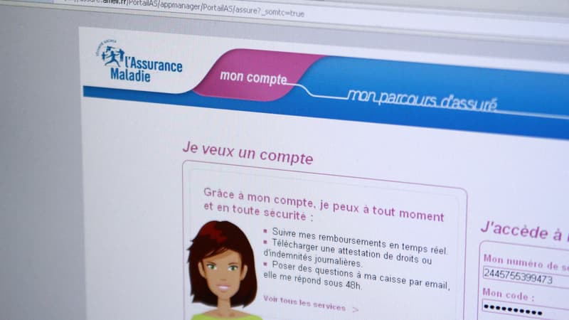 Le site Ameli en 2012 (illustration)