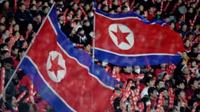 Le drapeau de la Corée du Nord (photo d'illustration)