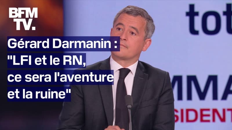 Législatives, JO de Paris: l'interview de Gérard Darmanin en intégralité