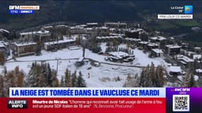 La neige est tombée dans le Vaucluse