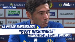 Metz 2-2 OM : "Cette malchance est incroyable", les mots forts de Marcelino sur la poisse marseillaise