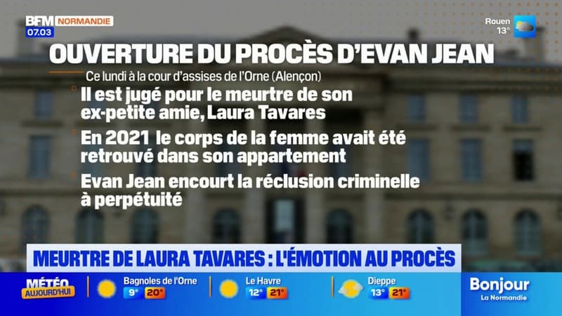 Alençon: Evan Jean jugé devant la cour d'assises de l'Orne pour le meurtre de Laura Tavares