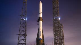 La fusée New Glenn sur le pas de tir du complexe de lancement 36 de la station spatiale de Cap Canaveral, en Floride, le 27 décembre 2024 (photo d'illustration).