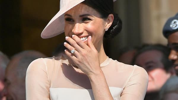 La duchesse de Sussex le 22 mai 2018 à Londres.