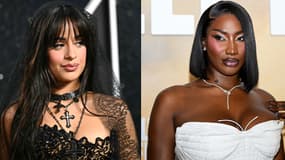 Camila Cabello en septembre 2024 à gauche, Aya Nakamura en juillet 2024 à droite.
