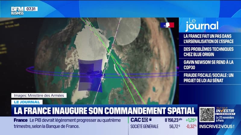La France inaugure son commandement spatial